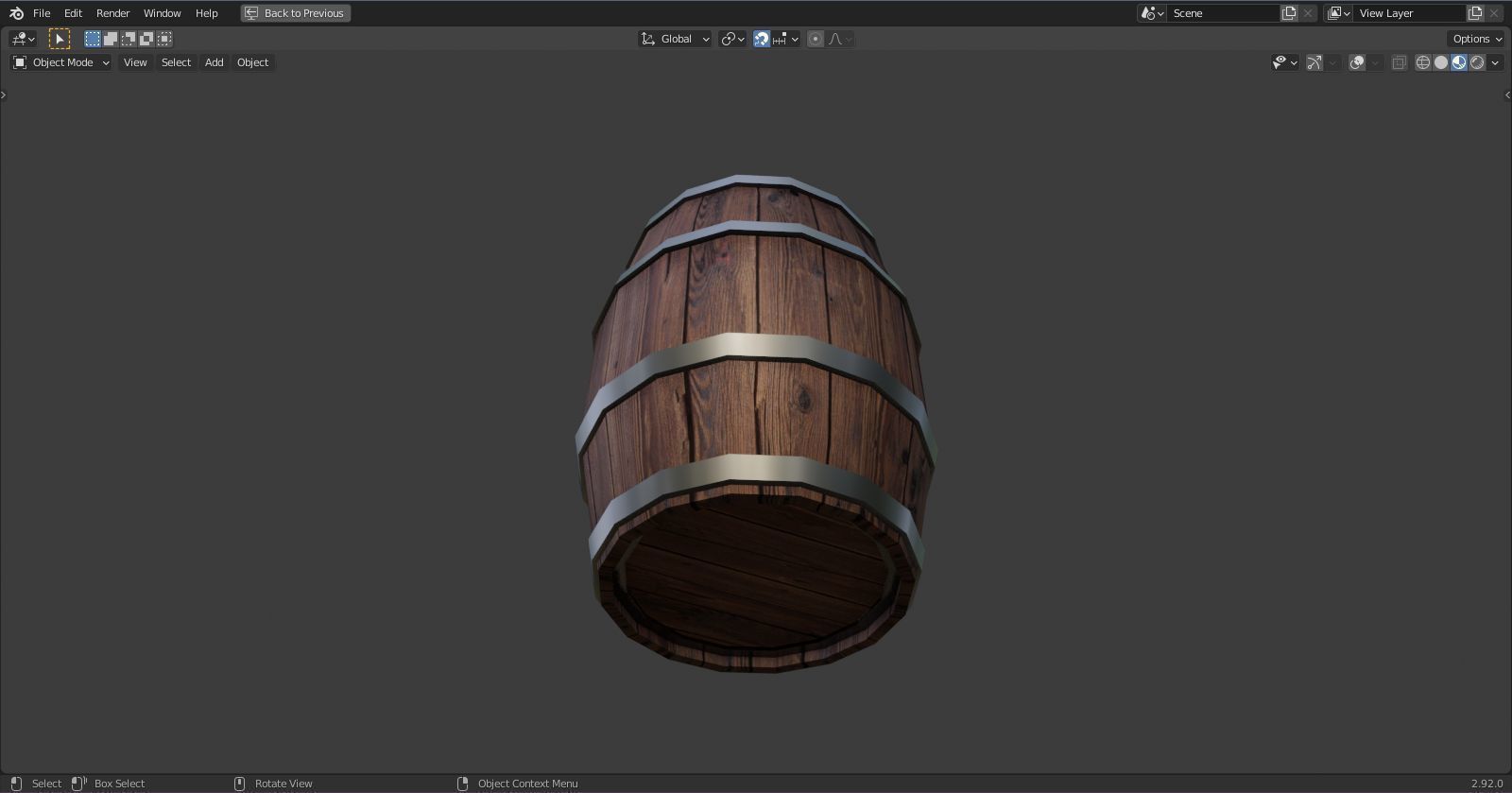 Barrel 3D model_1