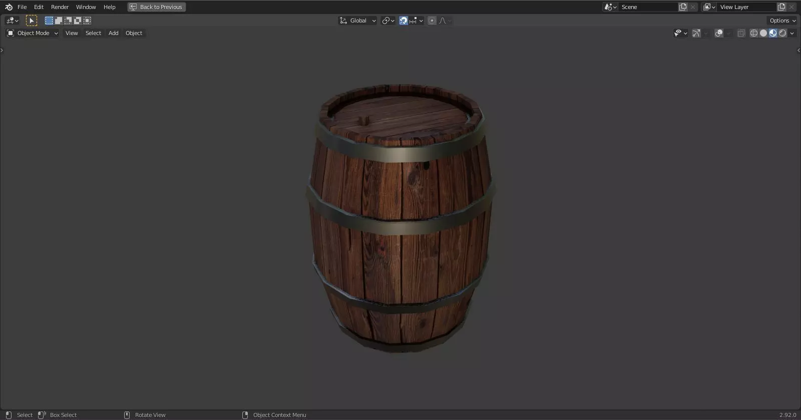 Barrel 3D model_0