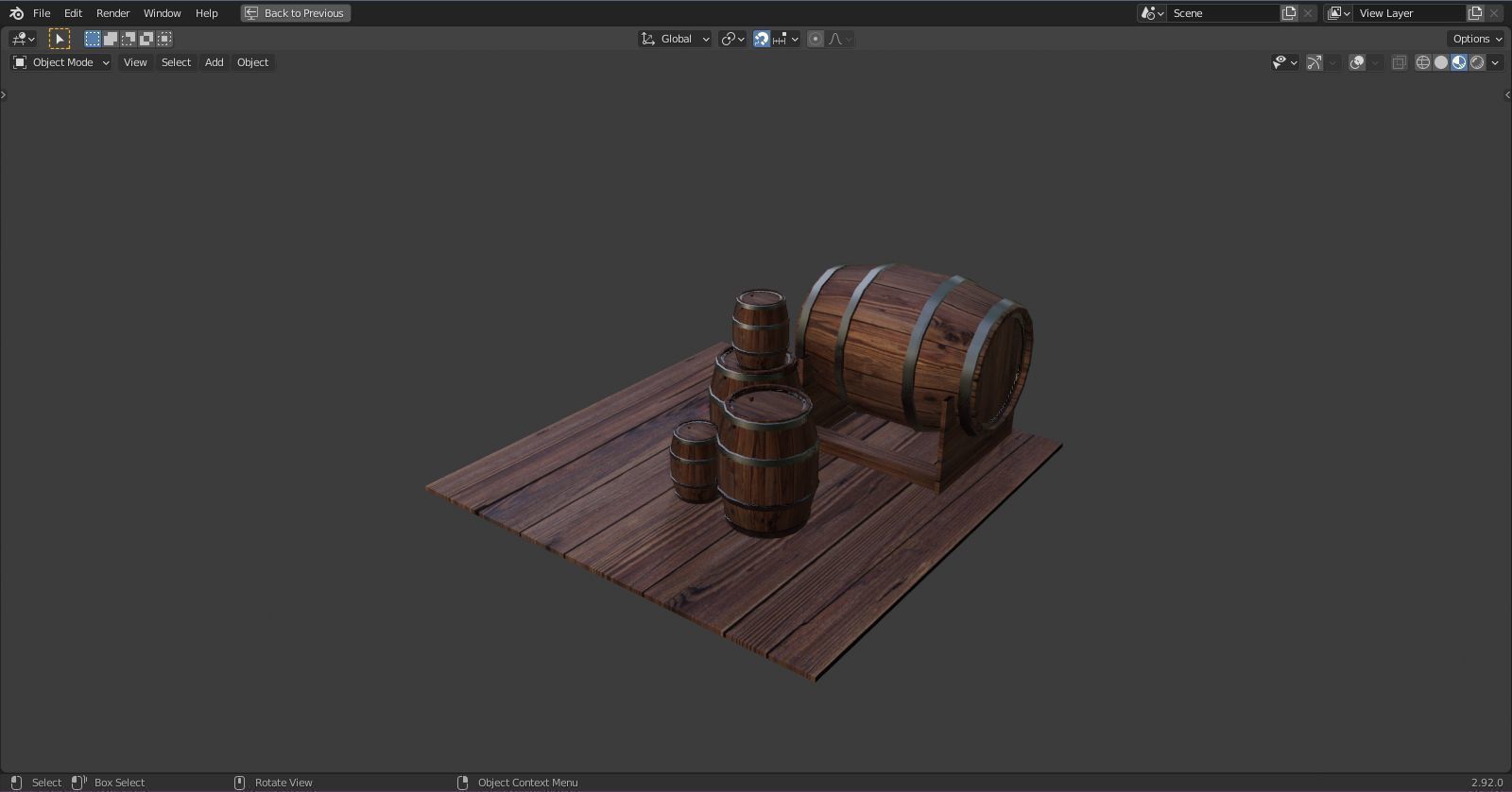 Barrel 3D model_4