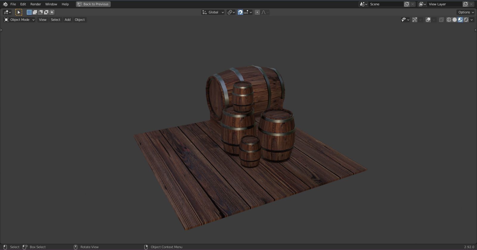Barrel 3D model_3