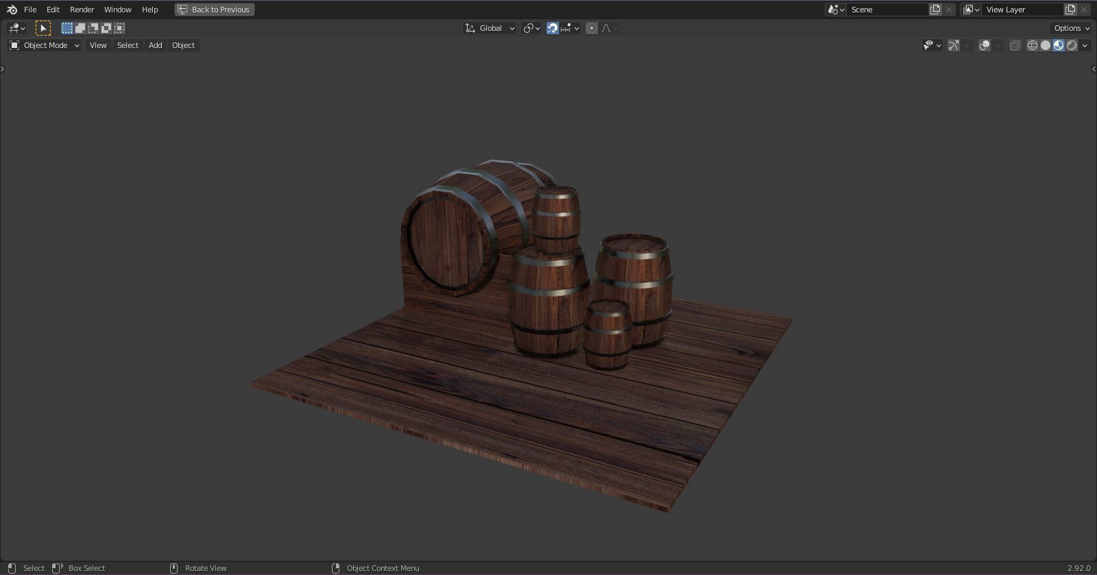 Barrel 3D model_2
