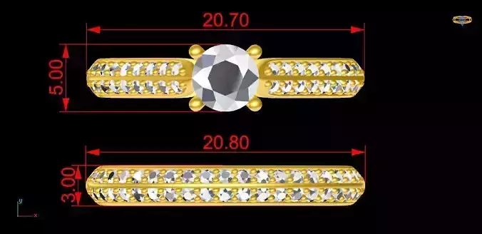 FASHION ENGAGEMENT RING OR BAND 0102-22