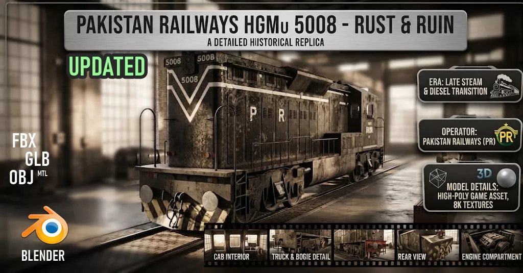 Pakistan Railways 3D model