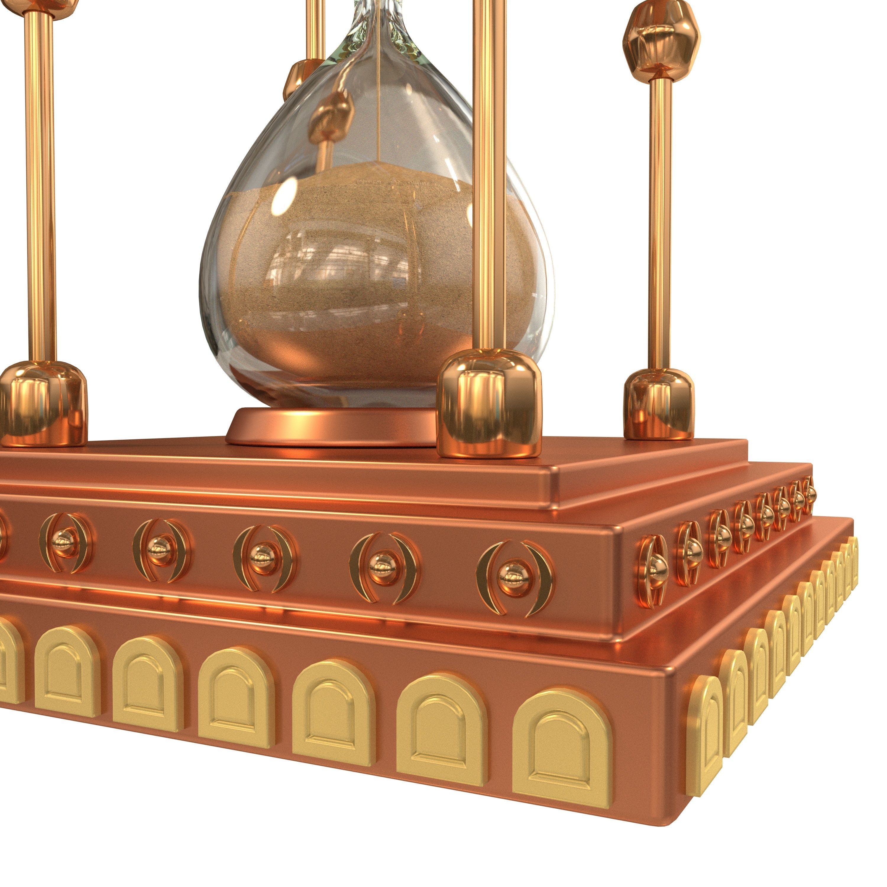 HourglassModel04 hourglass with sand in it 3D model_2