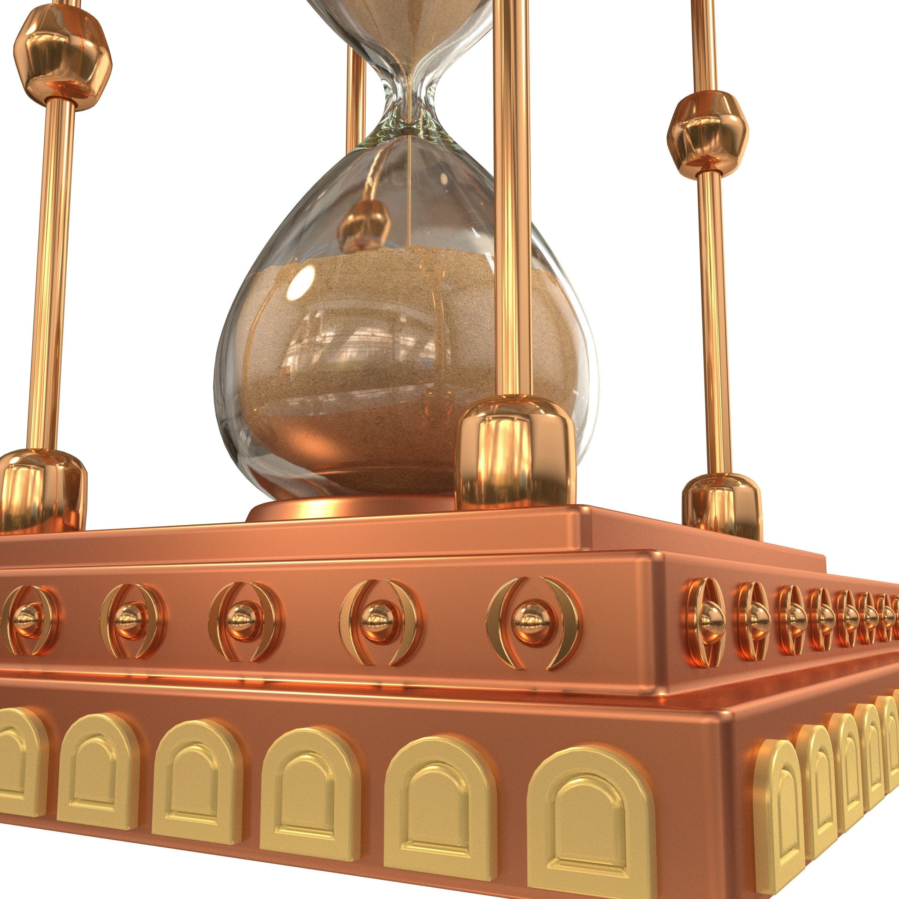 HourglassModel04 hourglass with sand in it 3D model_1