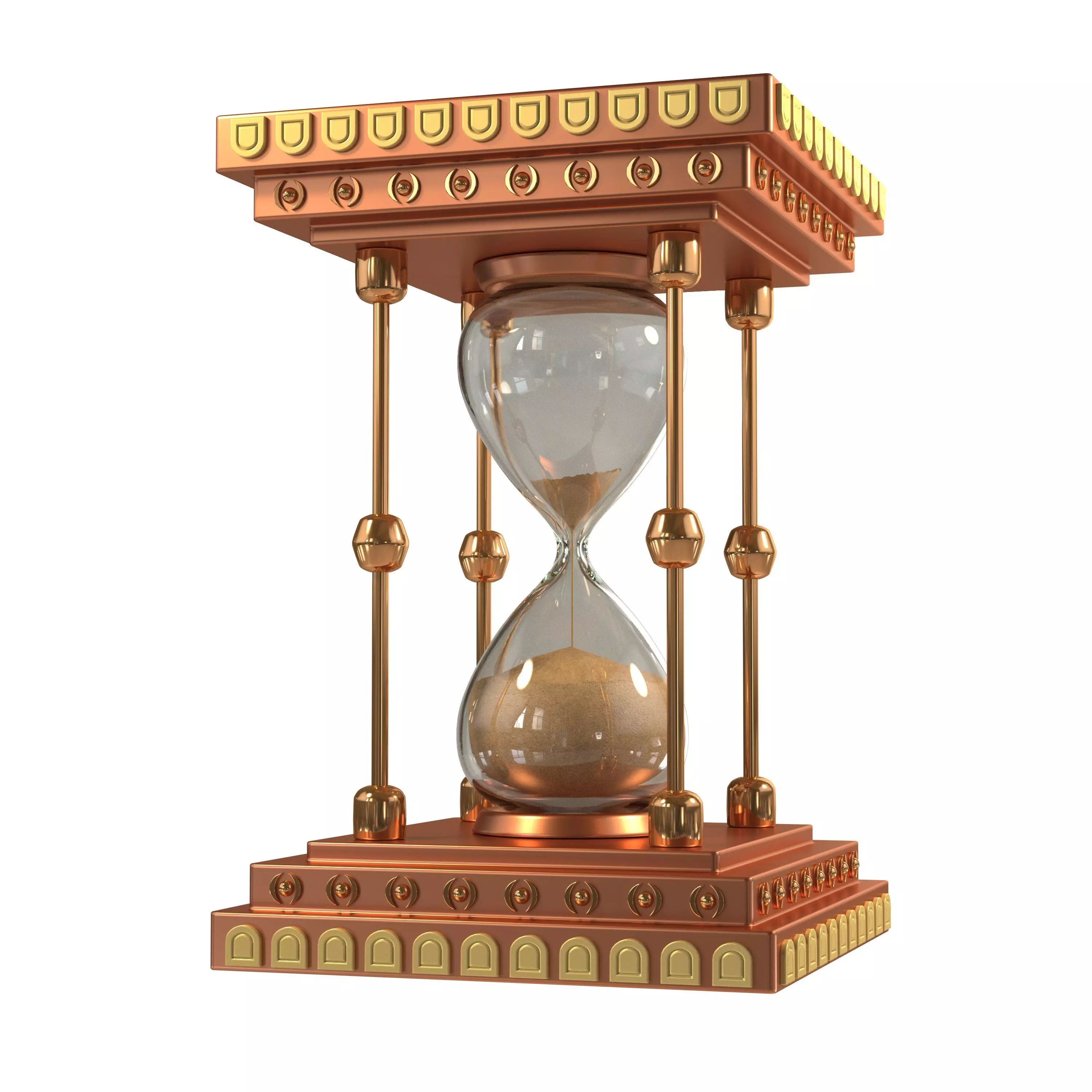 HourglassModel04 hourglass with sand in it 3D model_0