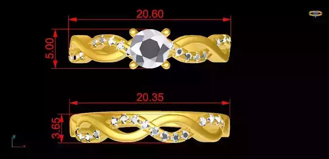  FASHION ENGAGEMENT RING OR BAND 0202-22