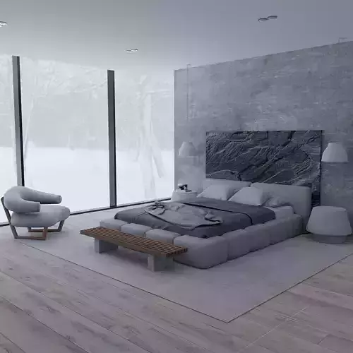 Bedroom 4 Blender Scene