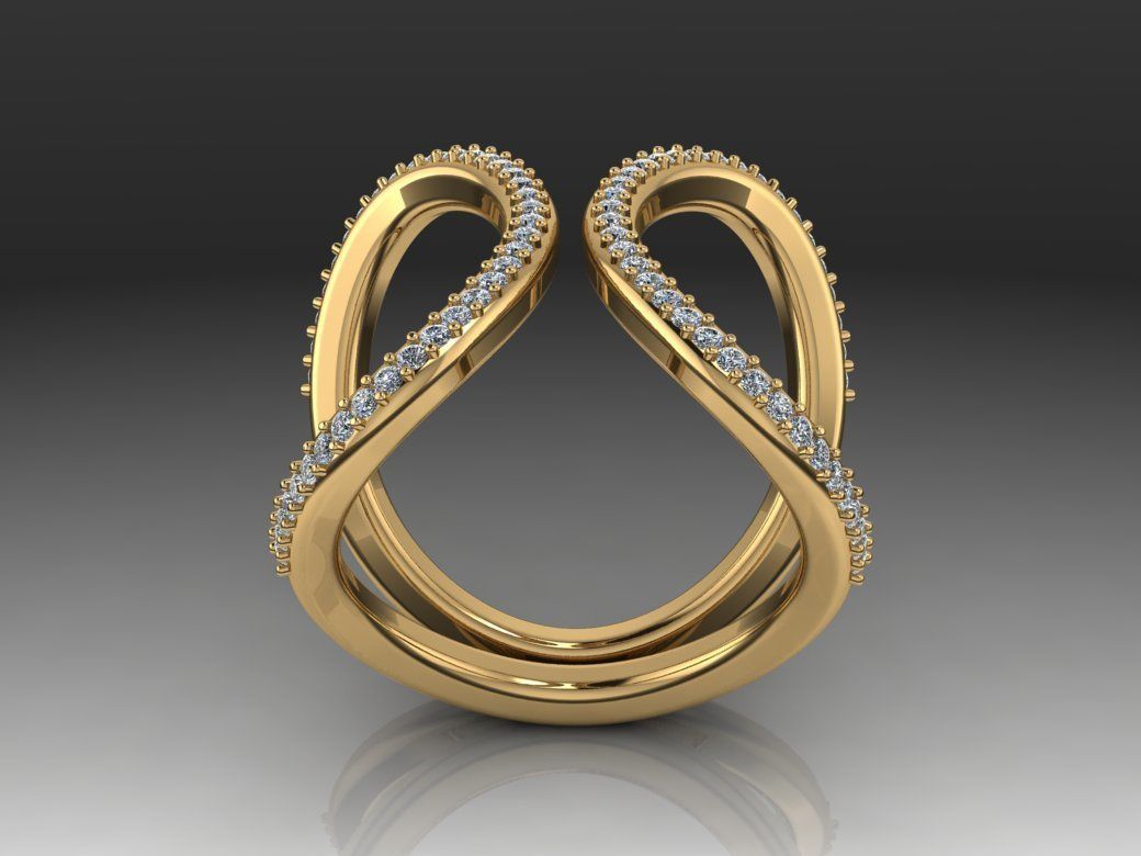 Fashion Ring 3D print model_6