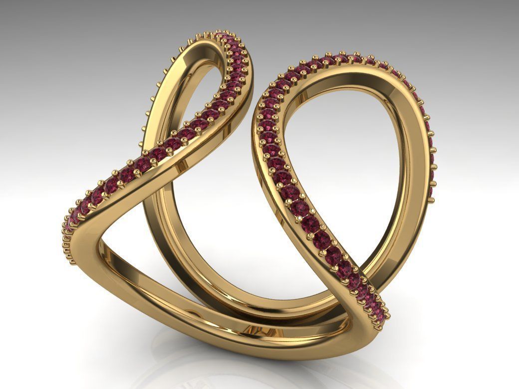 Fashion Ring 3D print model_13