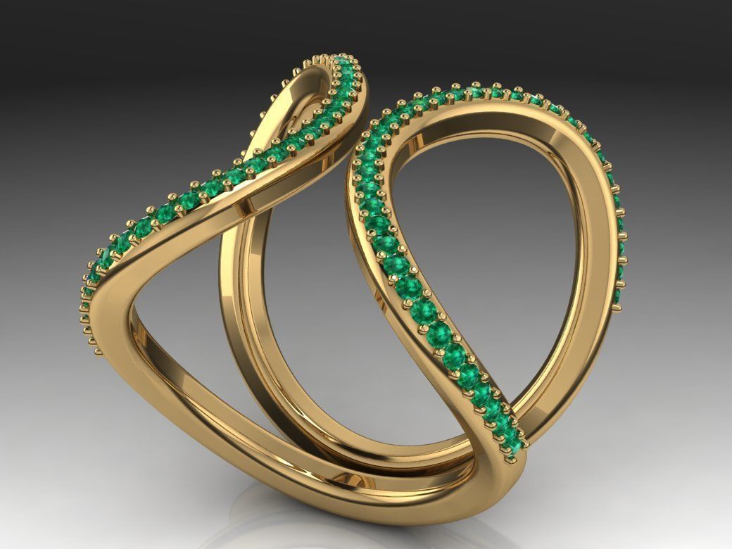 Fashion Ring 3D print model_8