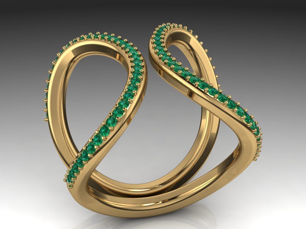 Fashion Ring 3D print model_7