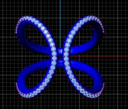 Fashion Ring 3D print model_17