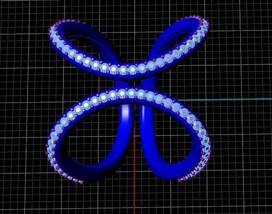 Fashion Ring 3D print model_24