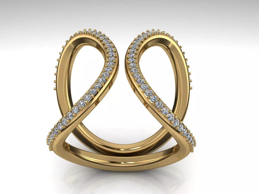 Fashion Ring 3D print model_0
