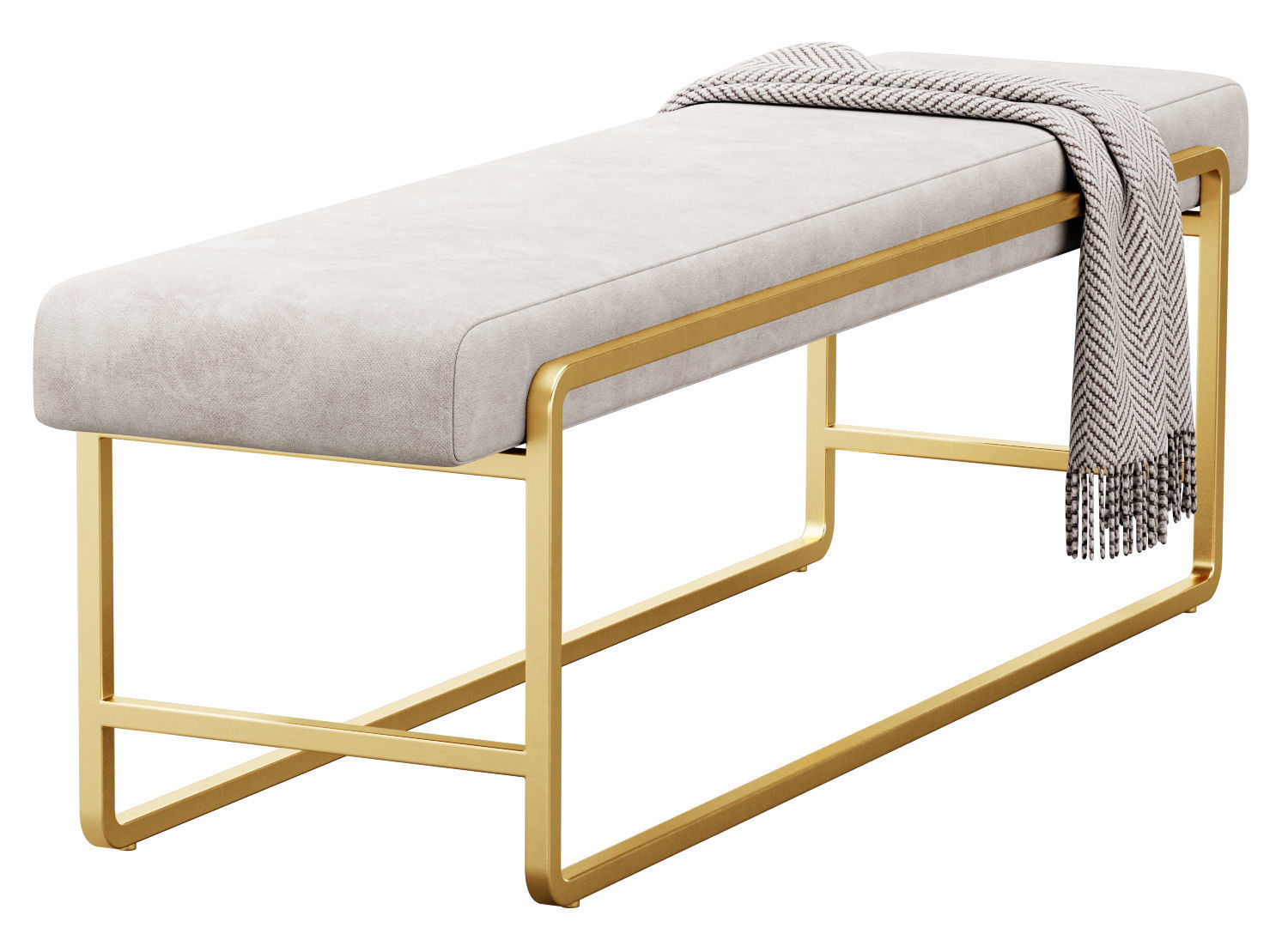 Sled Bench by FourHands 3D model_7