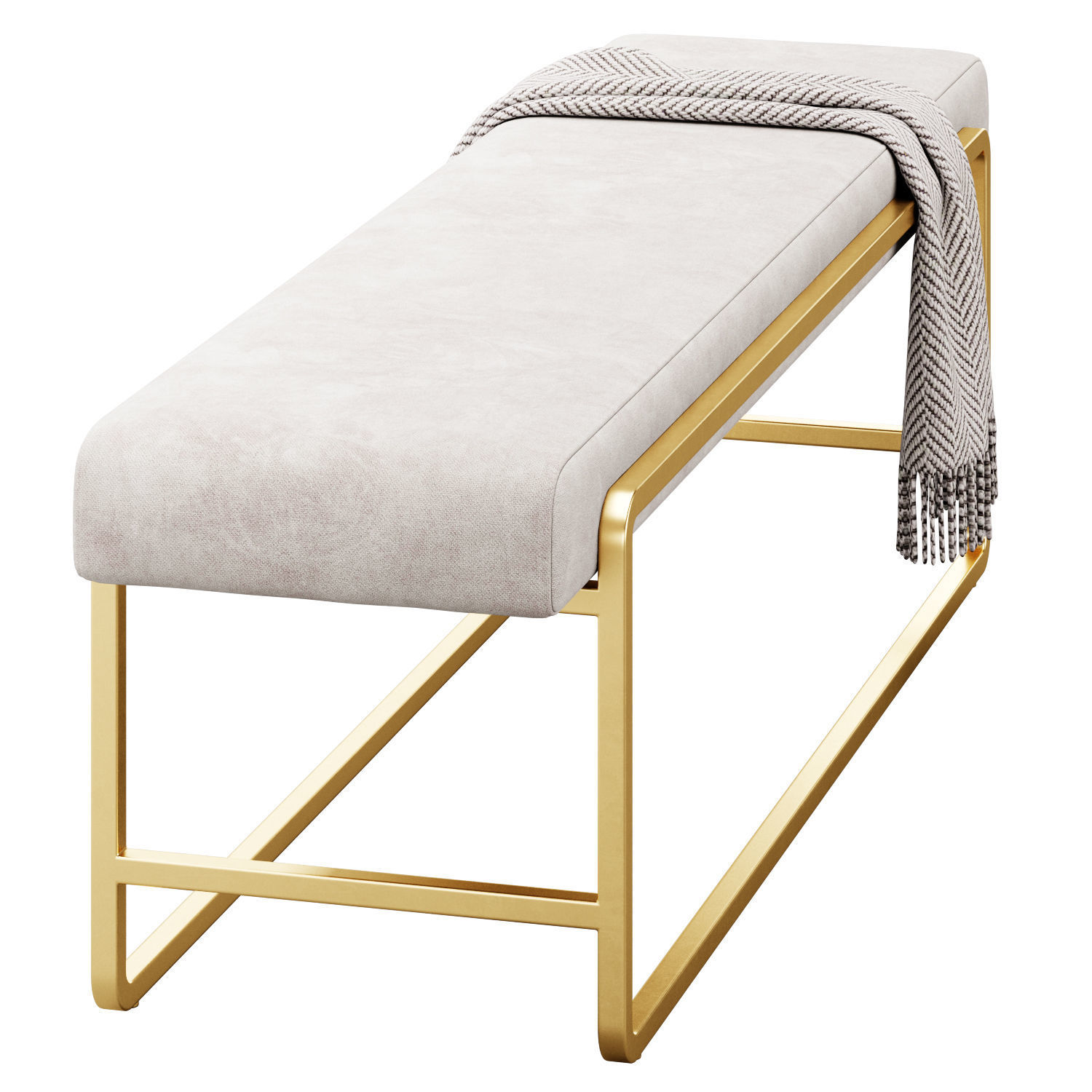 Sled Bench by FourHands 3D model_3