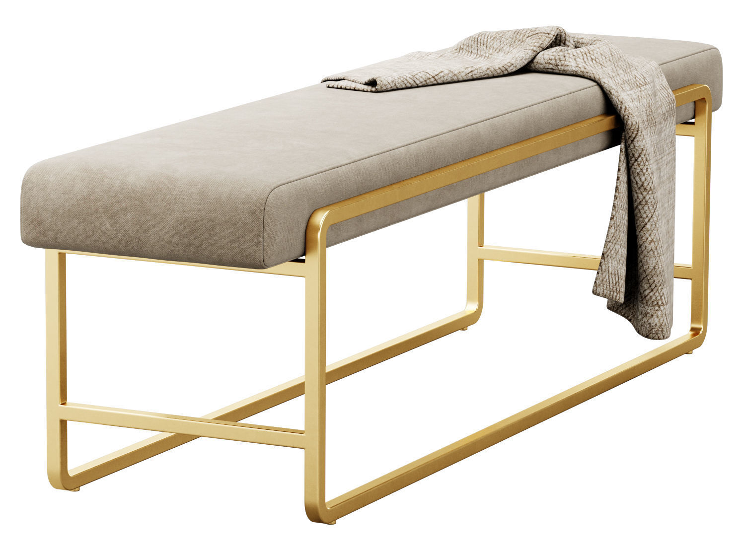 Sled Bench by FourHands 3D model_9