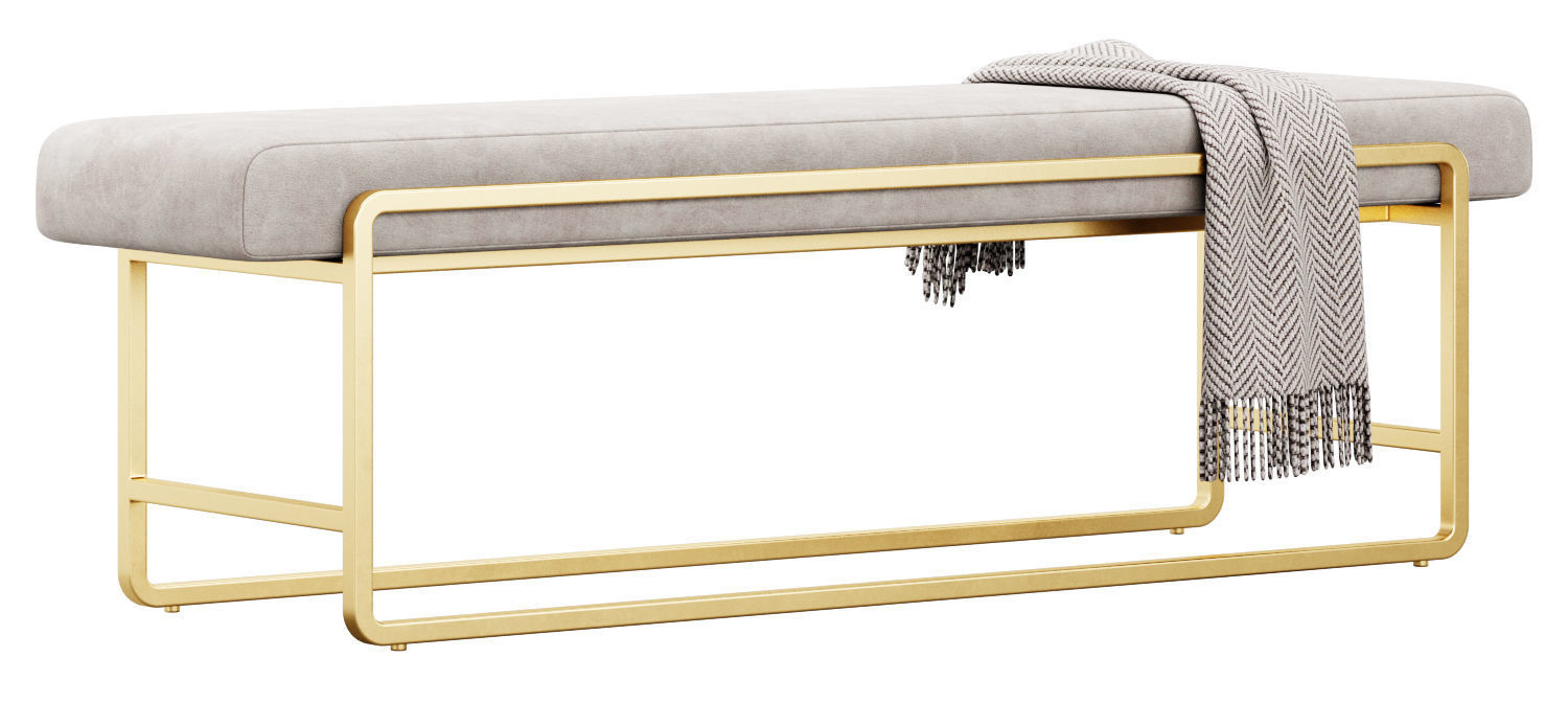 Sled Bench by FourHands 3D model_15