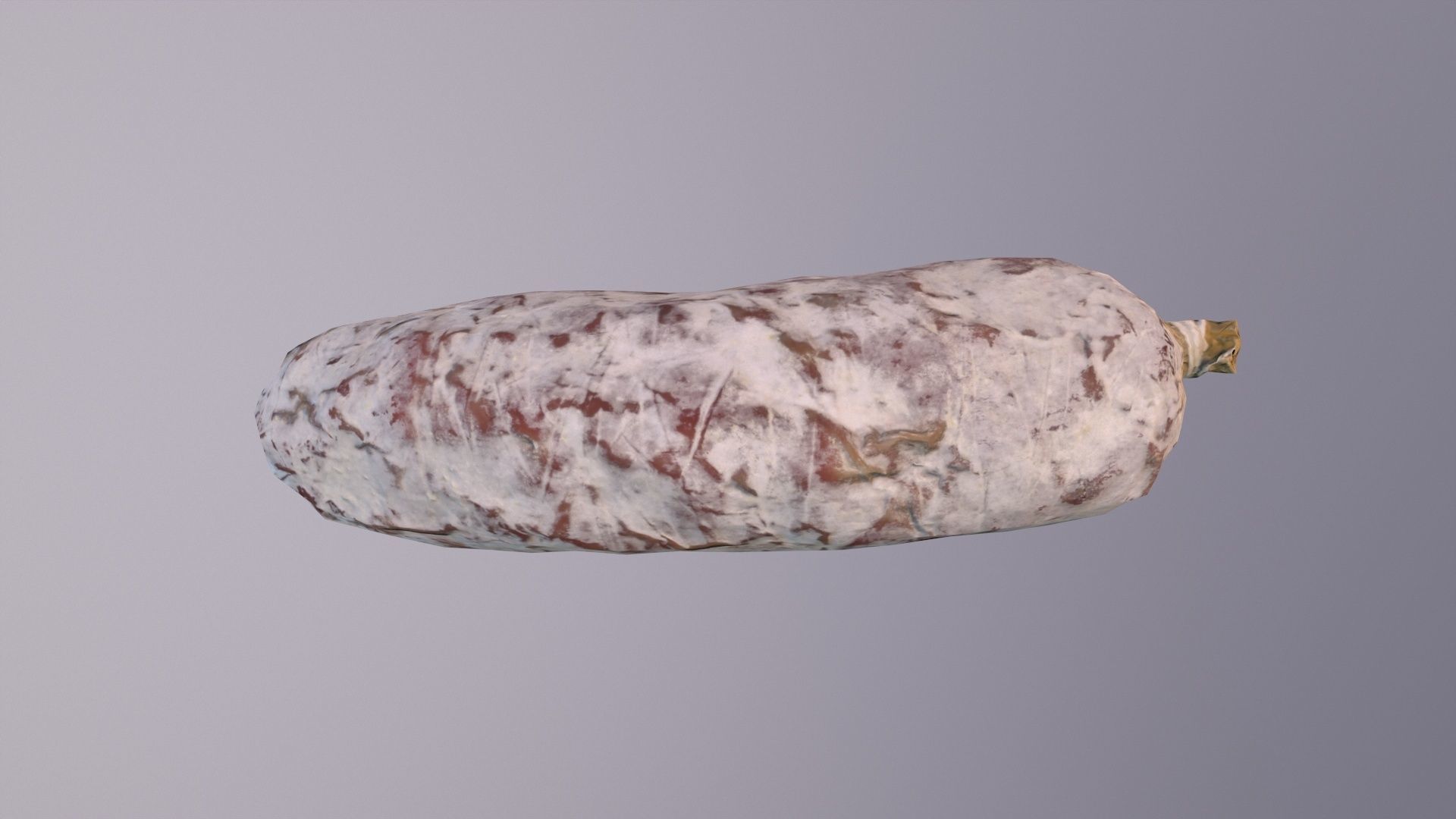 Spanish fuet salami Low-poly 3D model_20