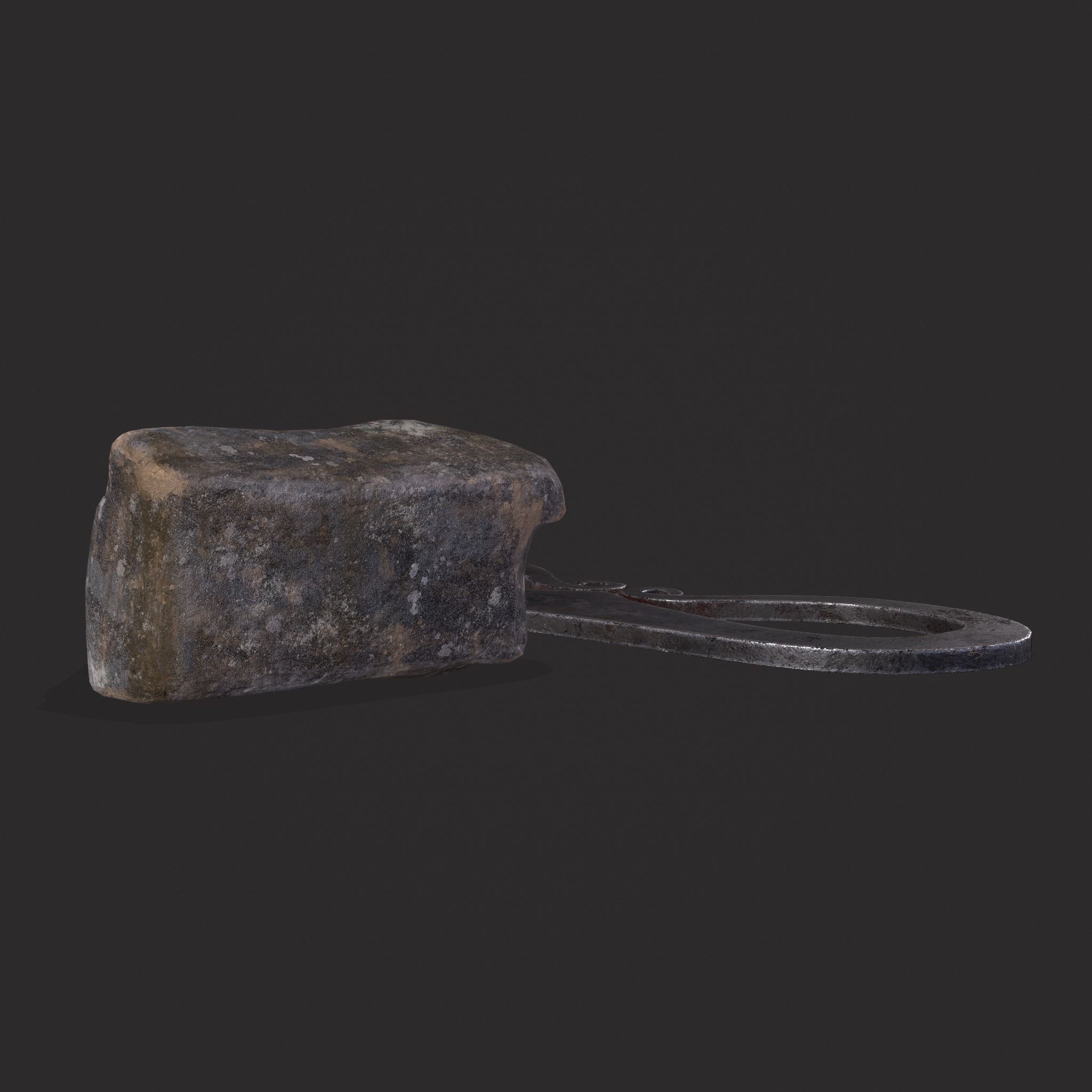 Medieval Flint and Striker Low-poly 3D model_17
