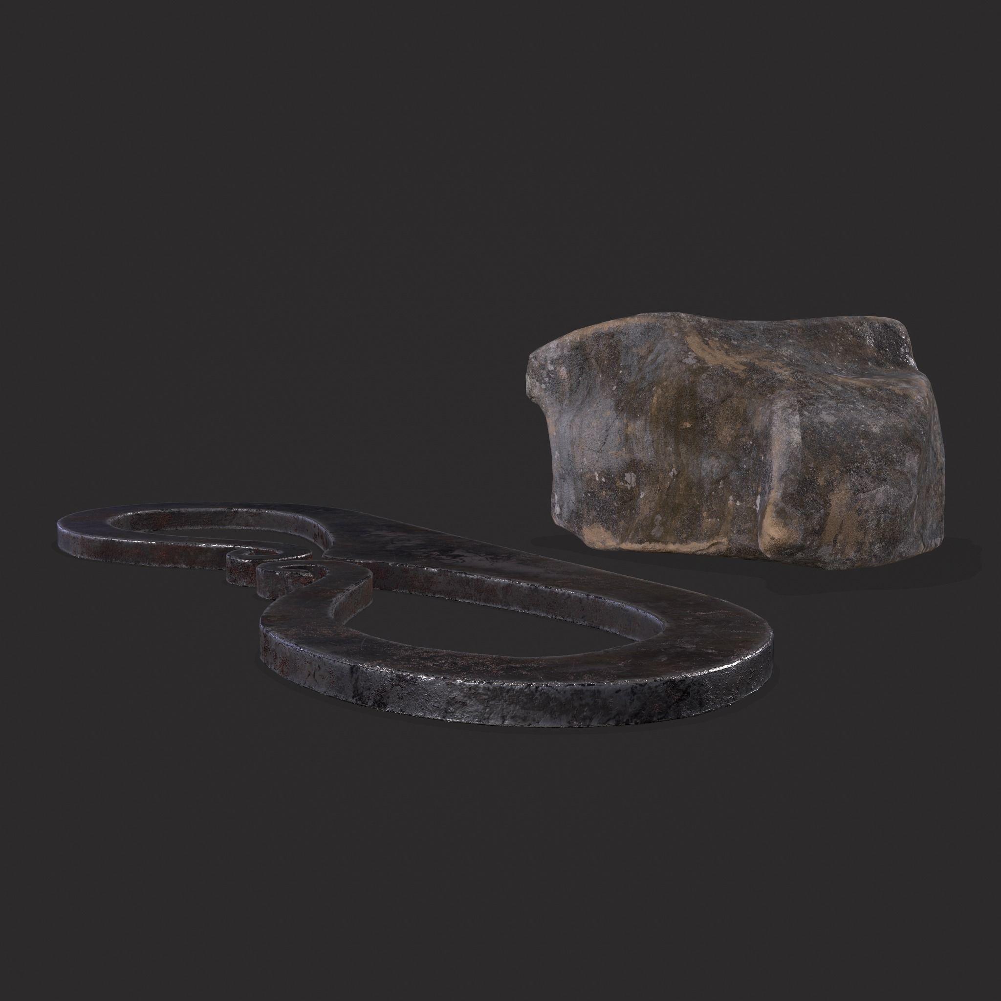 Medieval Flint and Striker Low-poly 3D model_15