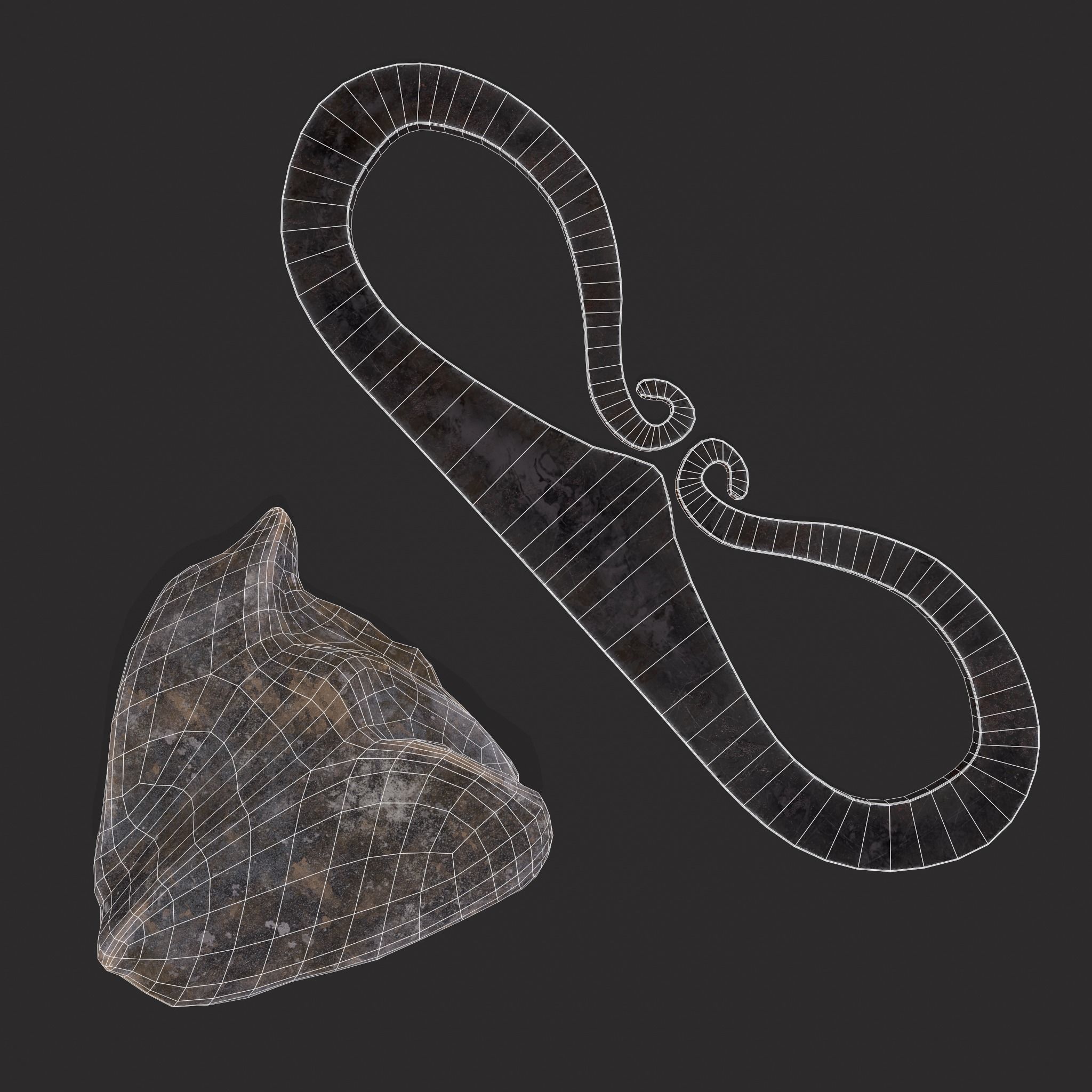Medieval Flint and Striker Low-poly 3D model_20