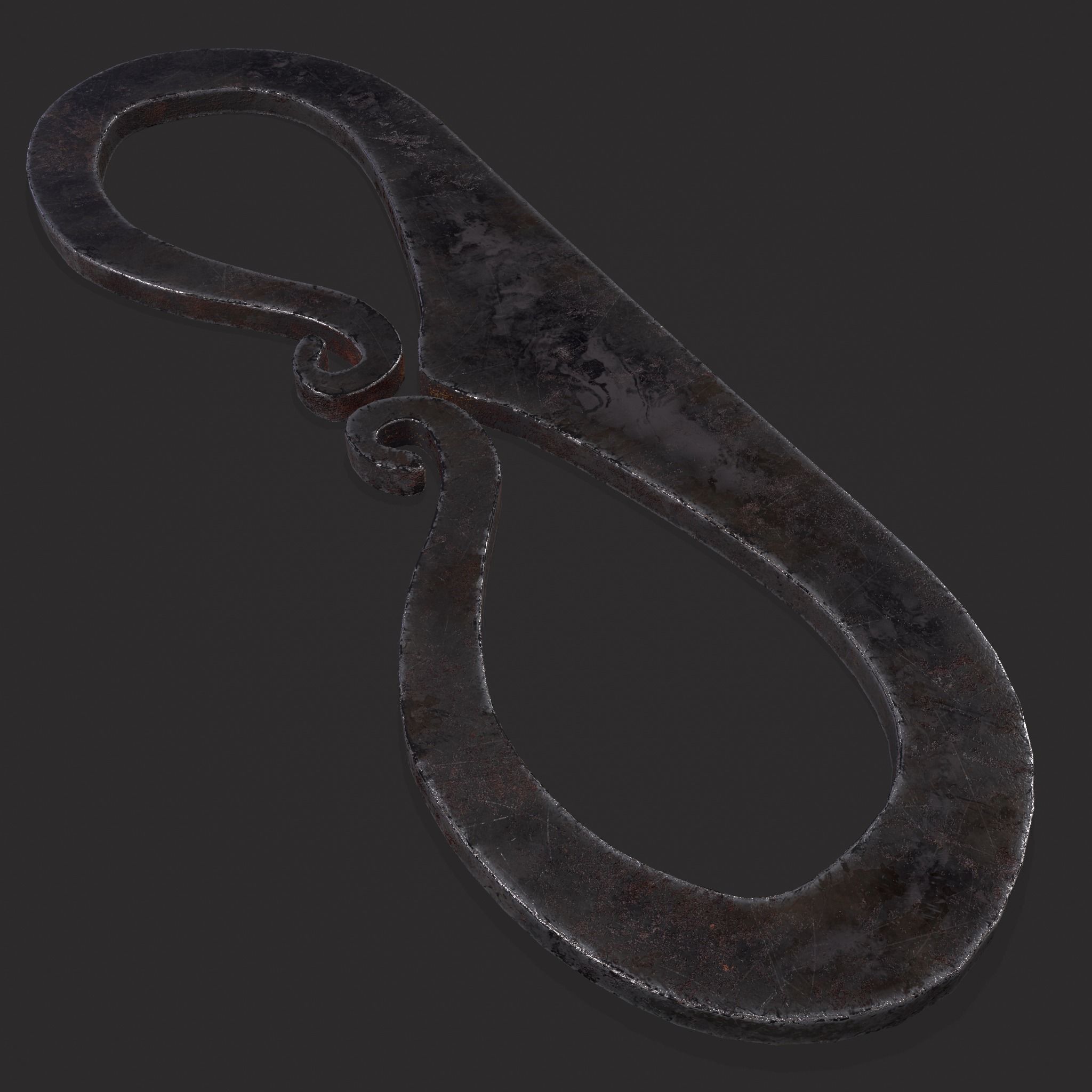 Medieval Flint and Striker Low-poly 3D model_7