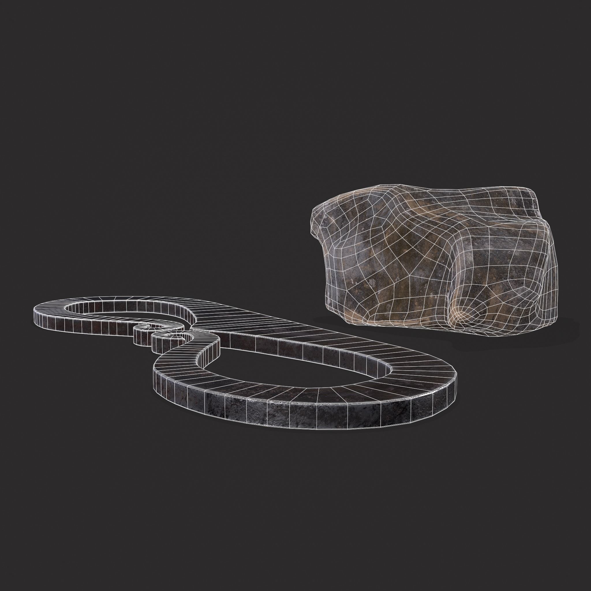 Medieval Flint and Striker Low-poly 3D model_16