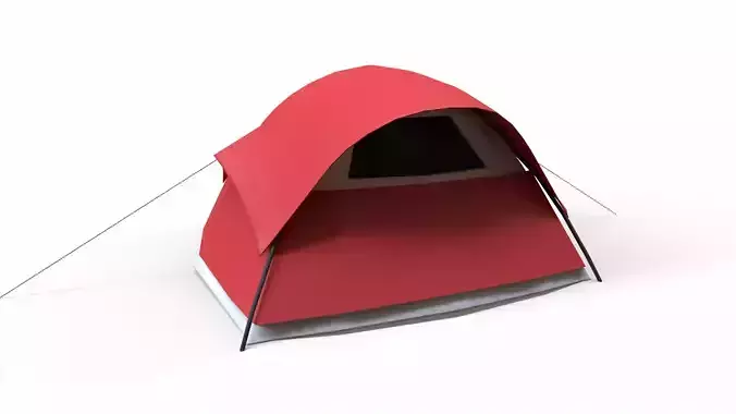 Camping Tent Low-poly 3D model