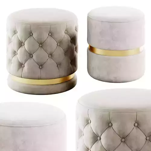 Round ottomans by nspire