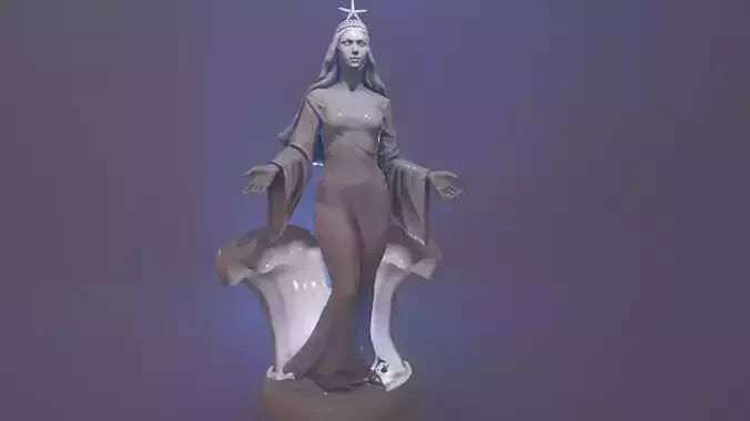 Yemanja mother of the sea 3D print model