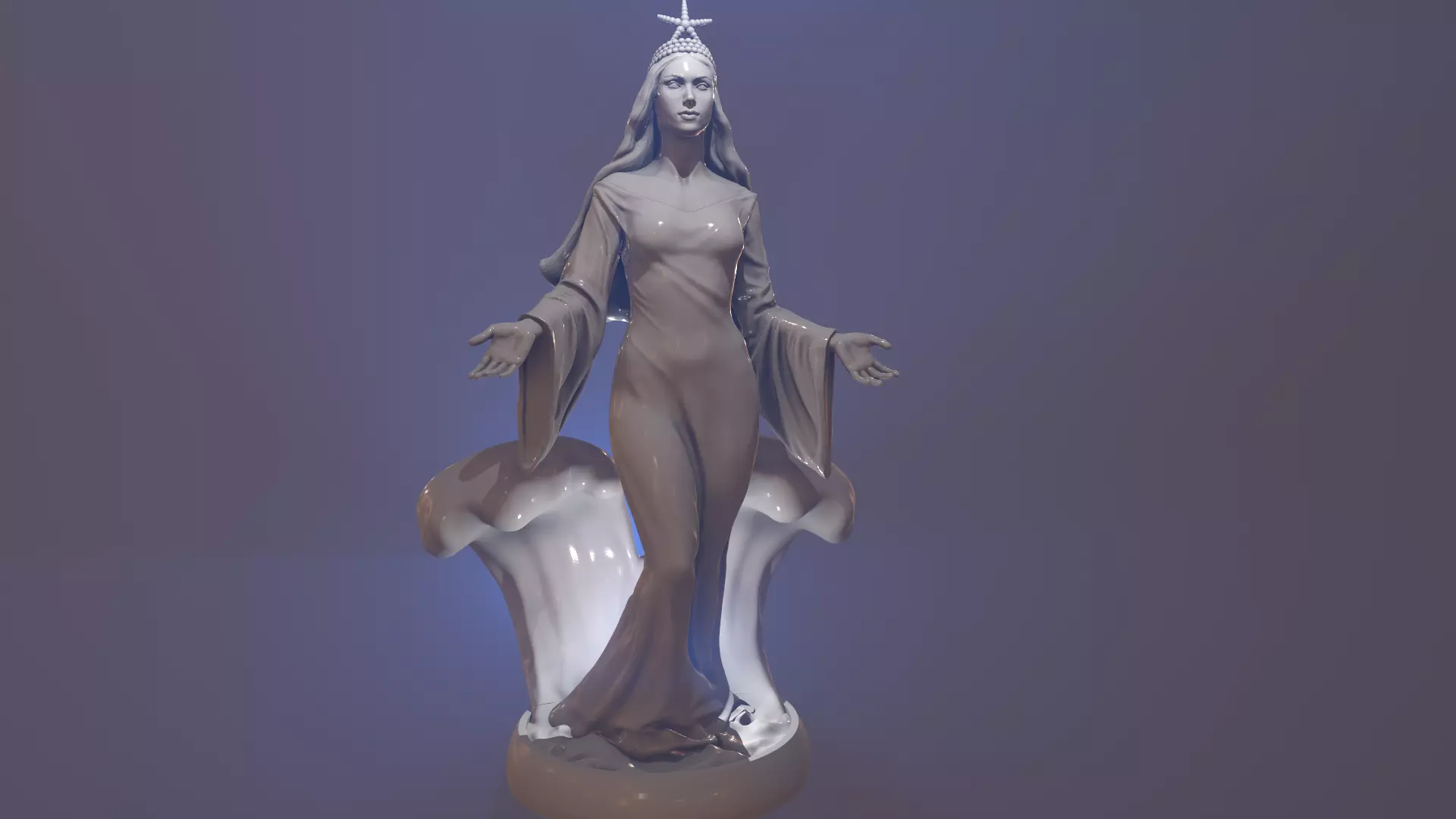 Yemanja mother of the sea 3D print model_0