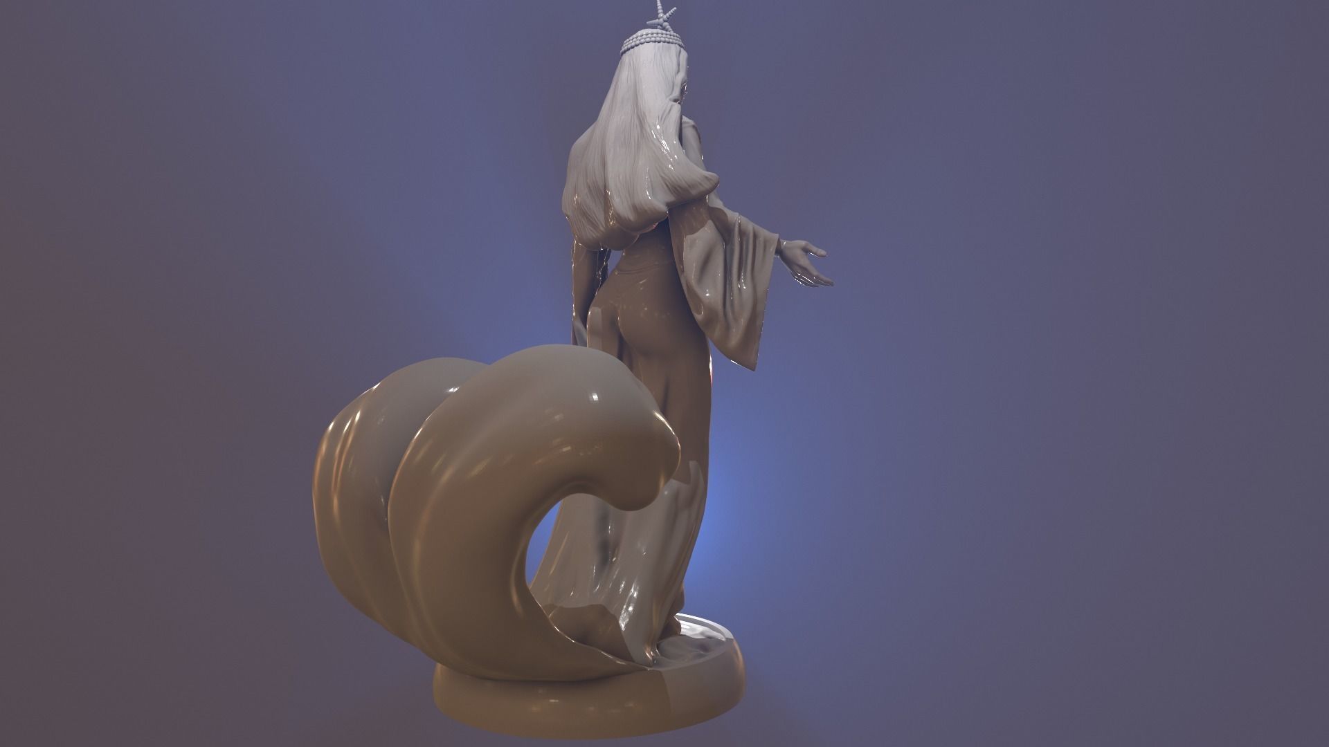 Yemanja mother of the sea 3D print model_10