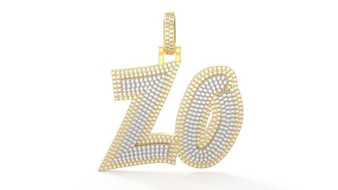 Model 716 Necklace Diamond Pendant 3D print model