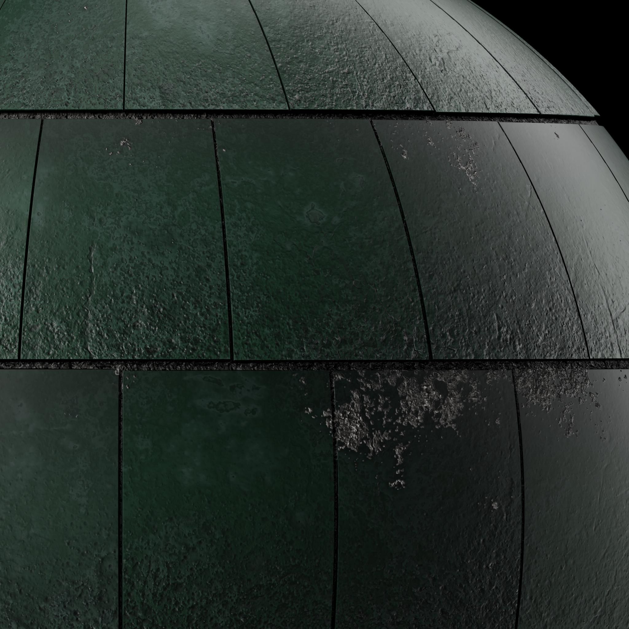 Roof Tile Materials 37- Concrete Roofing By 3 color Pbr 4k Texture_4