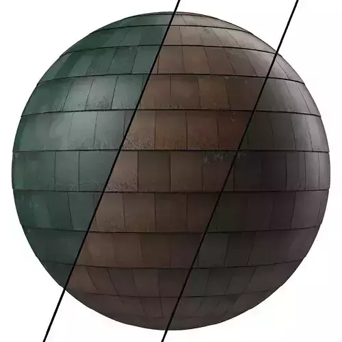 Roof Tile Materials 37- Concrete Roofing By 3 color Pbr 4k Texture