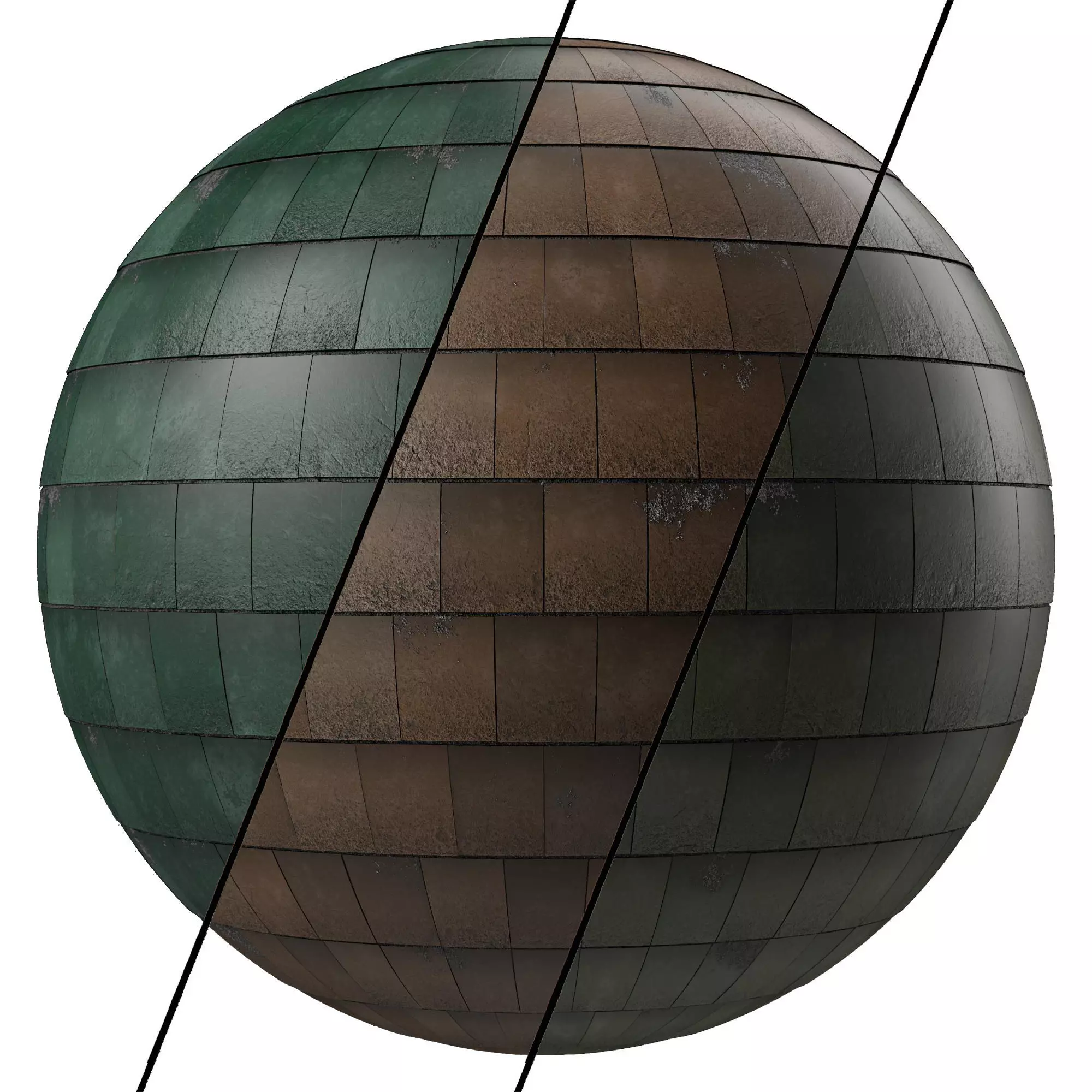 Roof Tile Materials 37- Concrete Roofing By 3 color Pbr 4k Texture_0