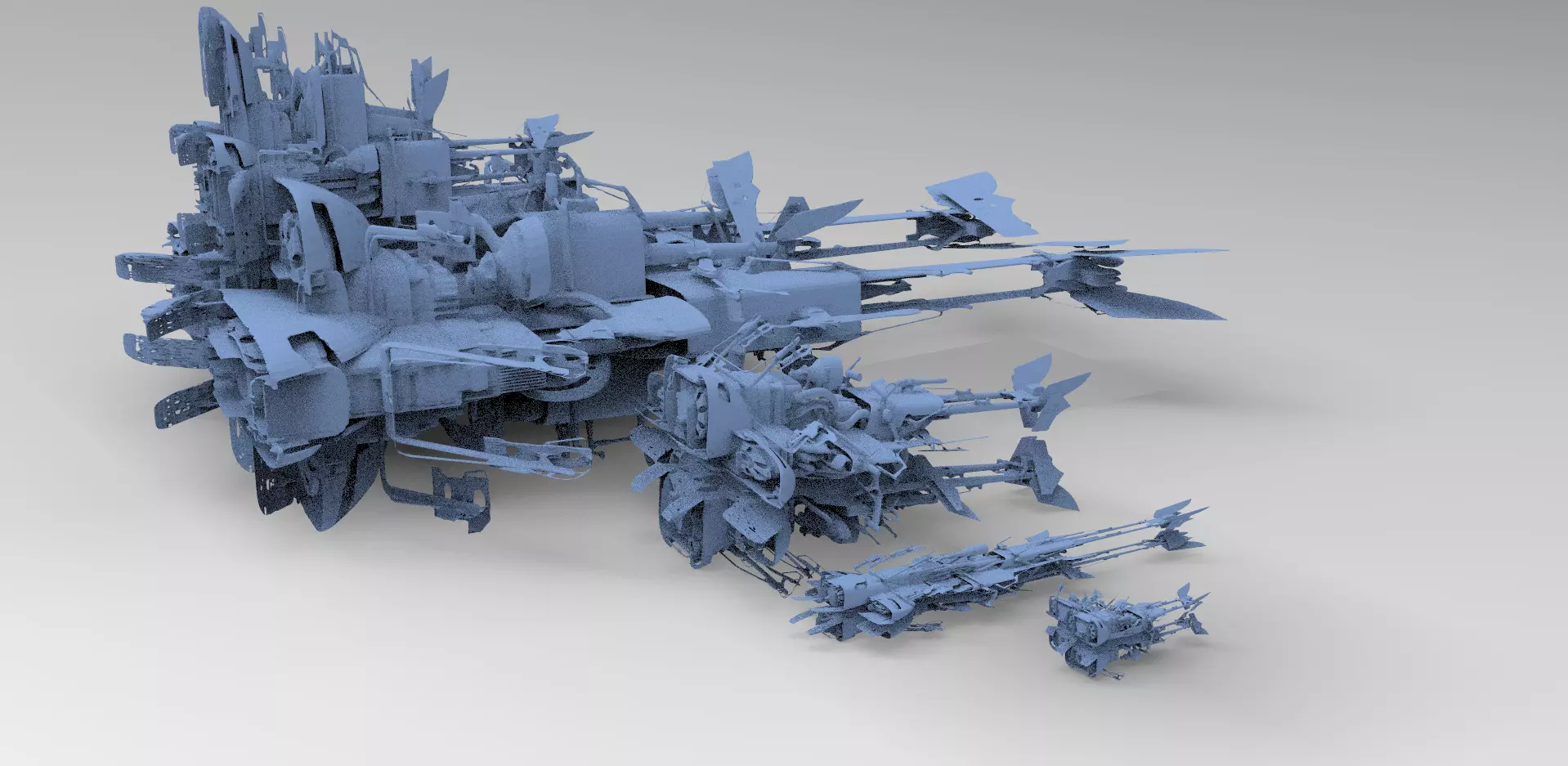 Star Wars inspired Racer 5 designs 3D model_0