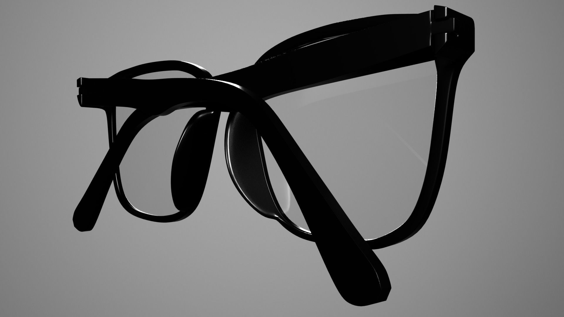 Eyeglasses door handle 3D model_3