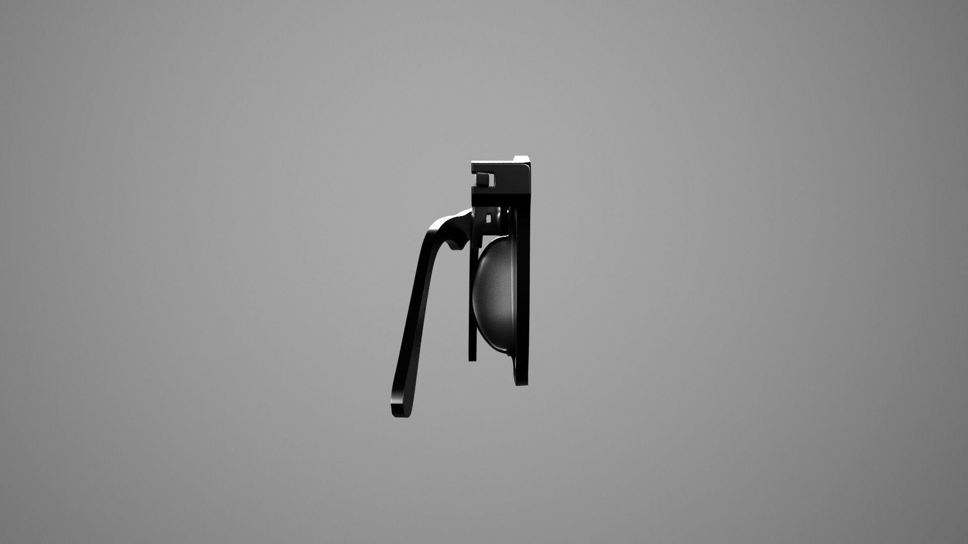 Eyeglasses door handle 3D model_2