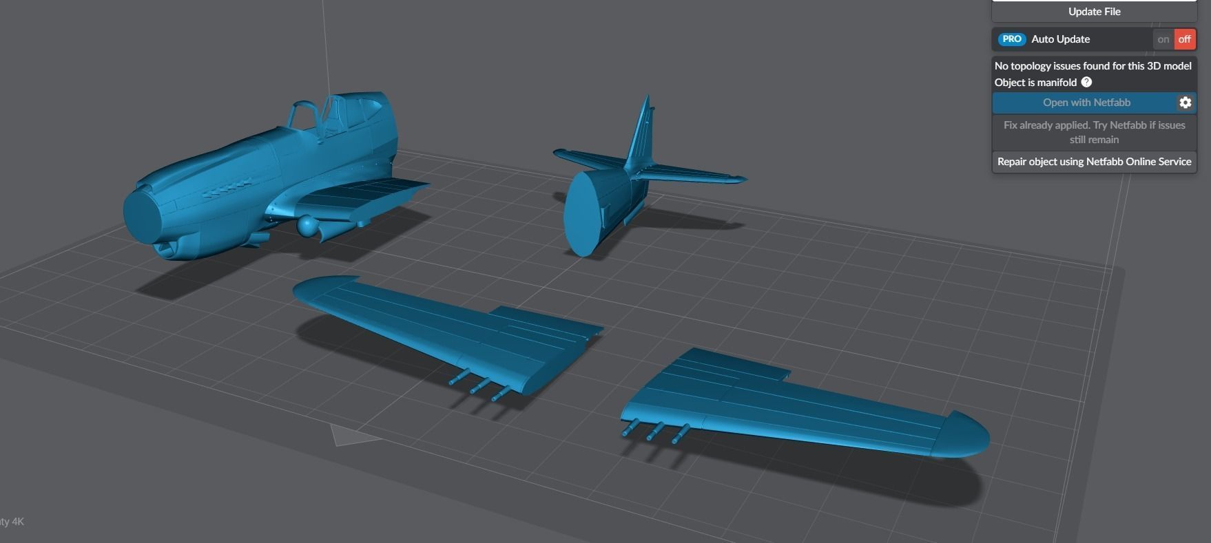 P 40 Warhawk Scale model 3D print model_5