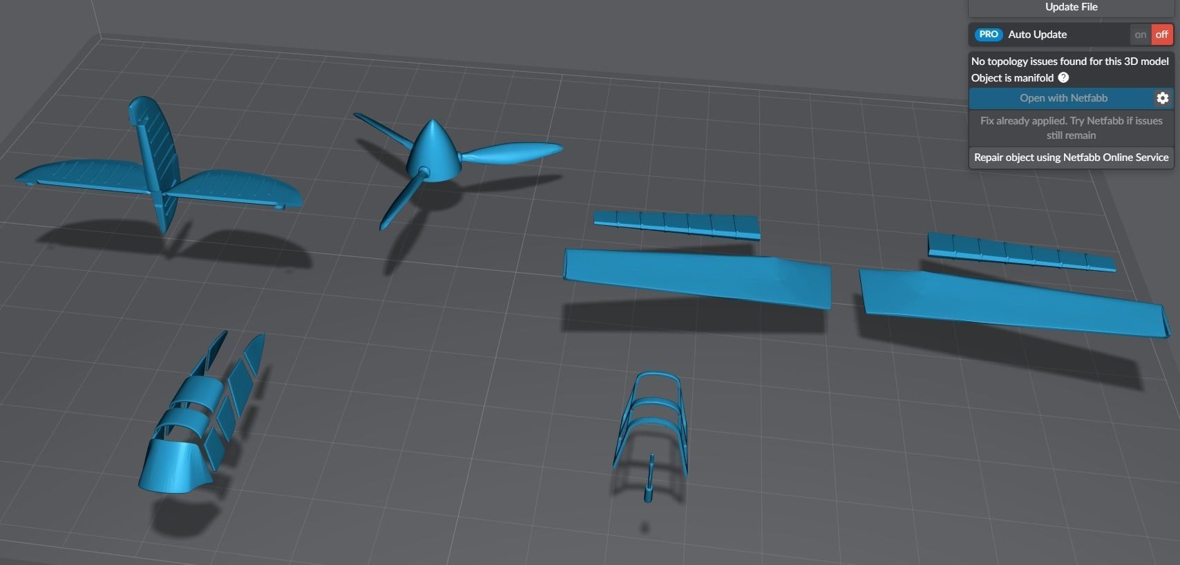 P 40 Warhawk Scale model 3D print model_6