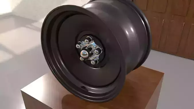 Car wheel rat rod 17 inches x 8 inches