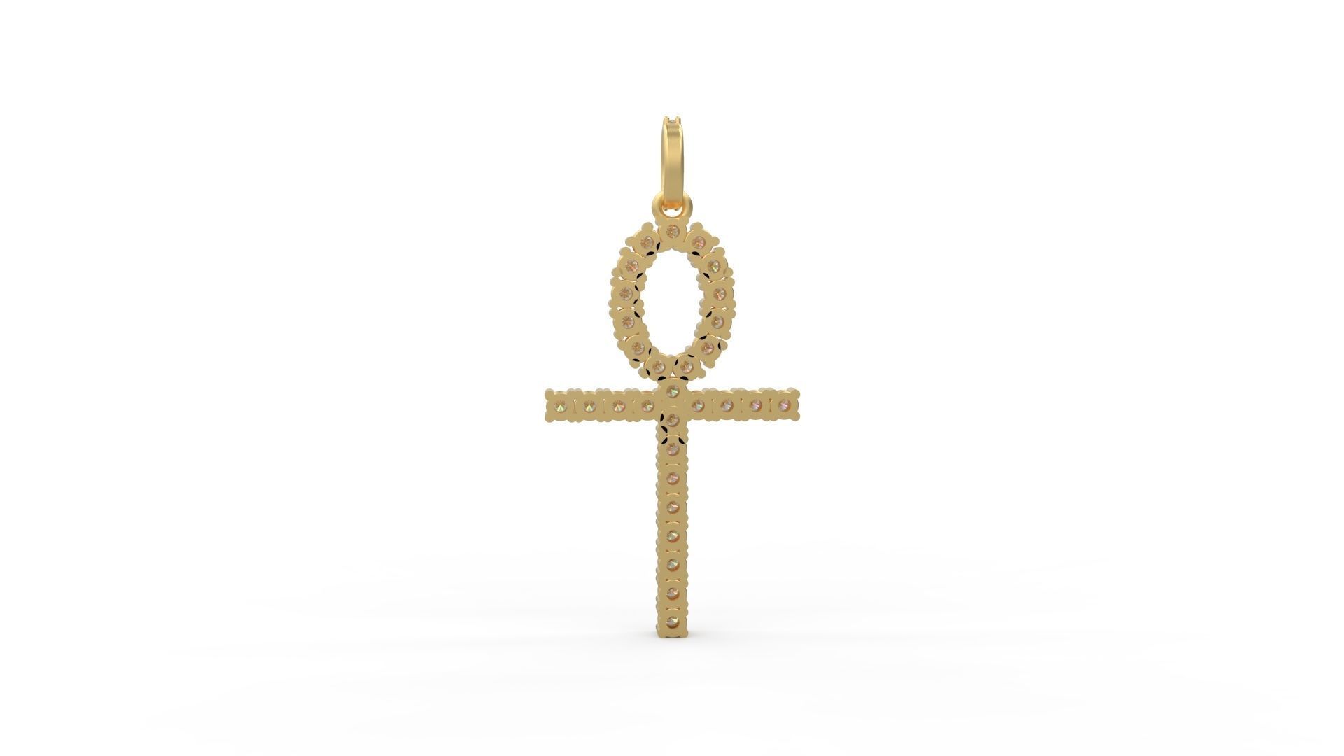 Ankh Pendant 3D print model_4