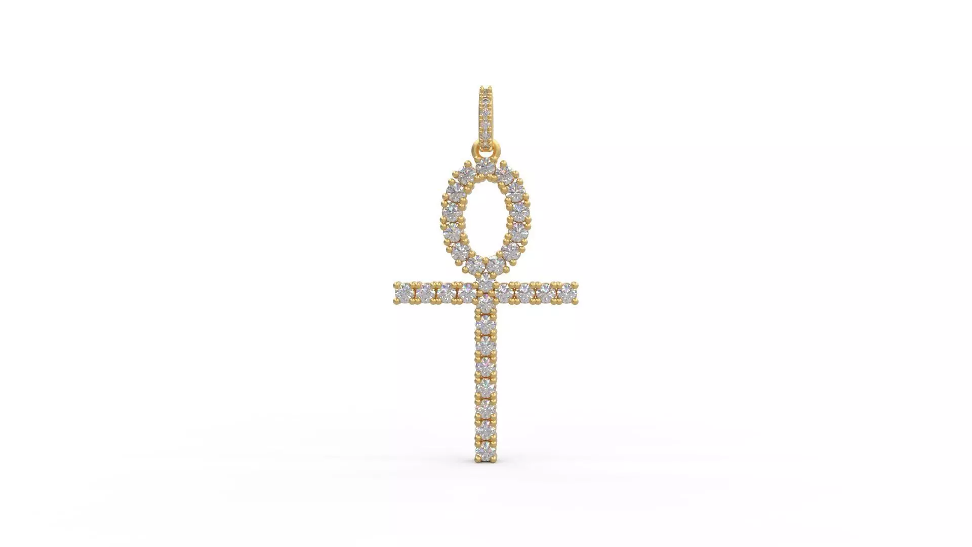Ankh Pendant 3D print model_0