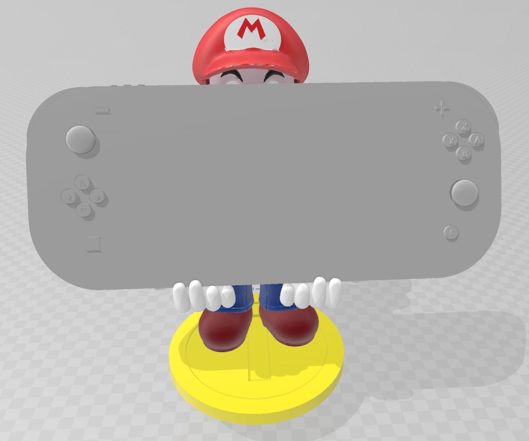 Mario B Nintendo Switch Stand 3D model_3