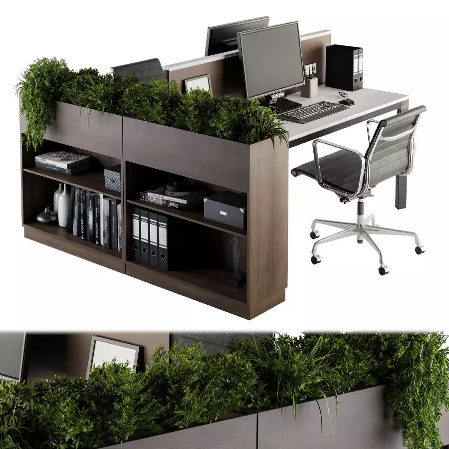 Office Furniture - employee Set 18 3D model