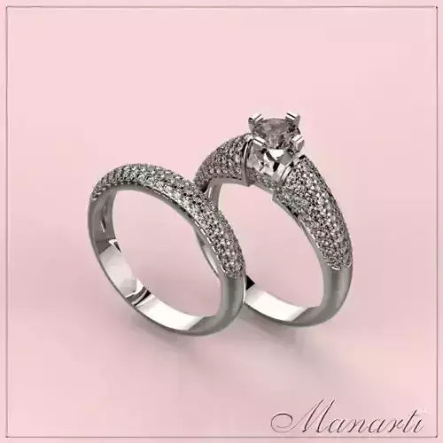 3D jewelry design Ring File format STL Model 0003