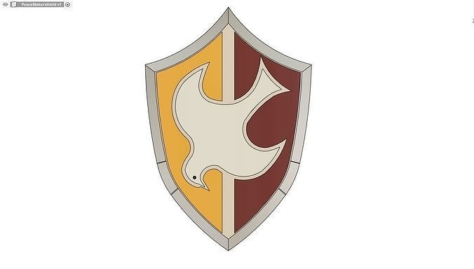 Peacemakers shield 3D print model